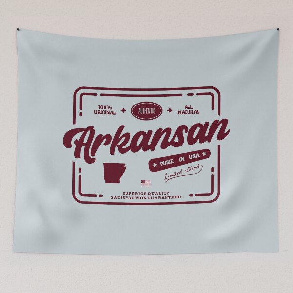 Item preview, Authentic Arkansan Cool Vintage Dark Stamp Print Arkansas Resident Gift  designed and sold by semisoberme.