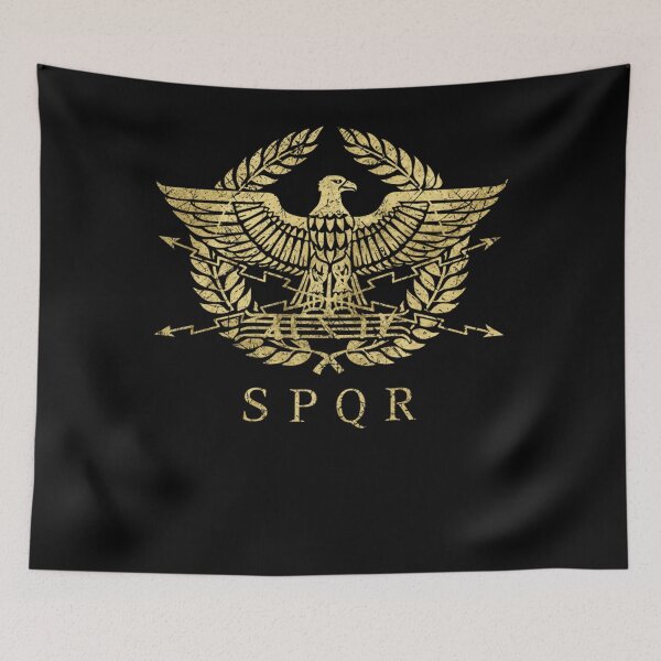 Aperçu de l'œuvre Emblème de l'Empire romain SPQR Vintage Gold créée et vendue par NewellKohler.