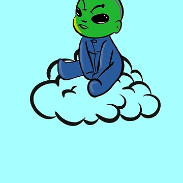 Artwork thumbnail, Grumpy Alien Baby by InkedEdges