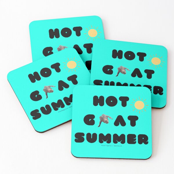 Item preview, Hot Goat Summer | Cute Goats | Funny Goats | Goat Puns designed and sold by PistolRidgeFarm.