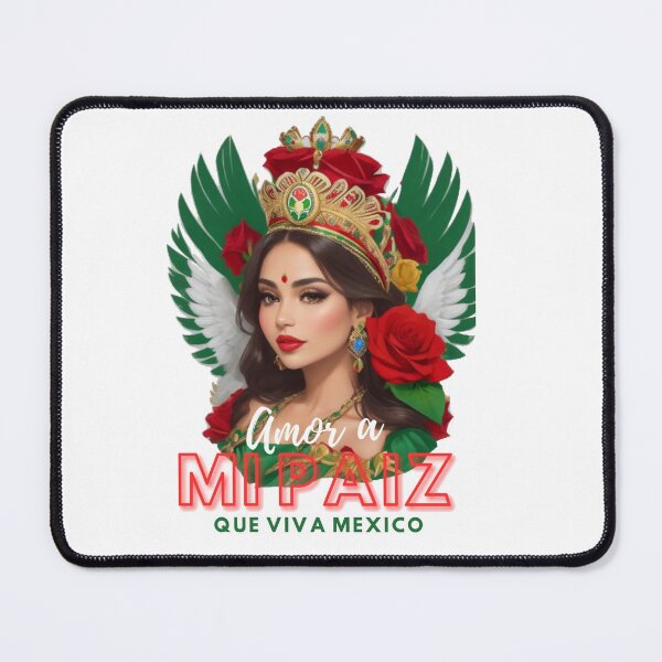 Item preview, Amor a mi Amor a mi paiz The Mexican Queen with Roses and Crown: Celebrating Mexican Culture a nd Heritage" designed and sold by Gigglyvibes.