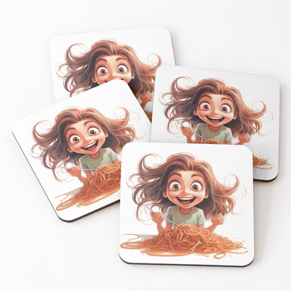 Item preview, Girl Eating Spaghetti designed and sold by densok.