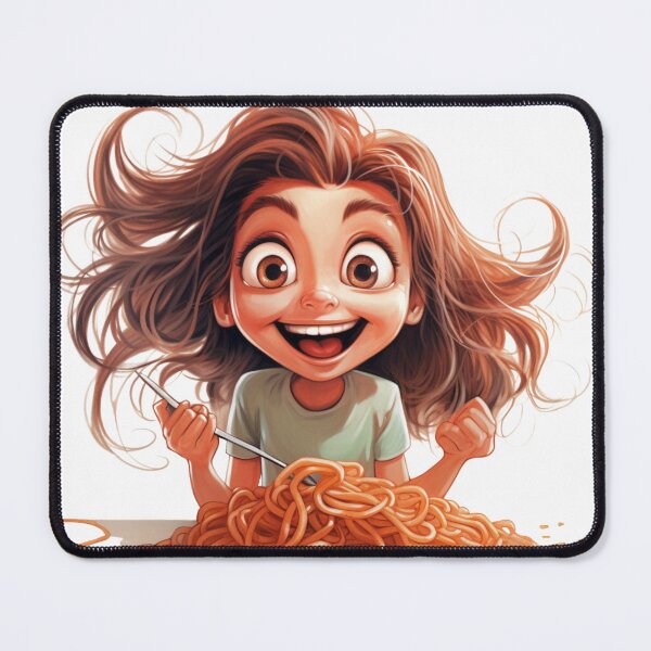 Item preview, Girl Eating Spaghetti designed and sold by densok.