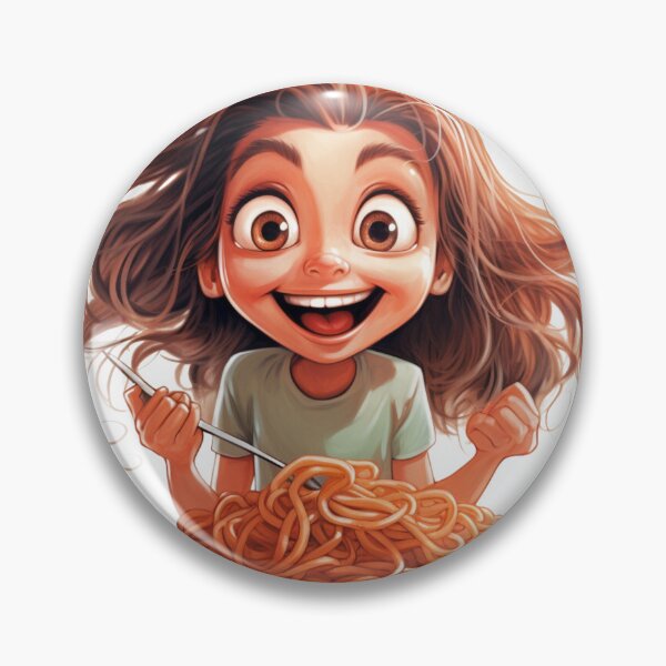 Item preview, Girl Eating Spaghetti designed and sold by densok.