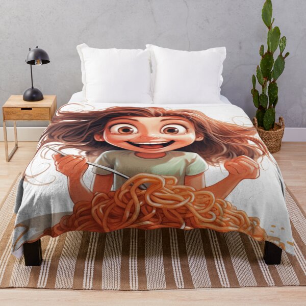 Item preview, Girl Eating Spaghetti designed and sold by densok.
