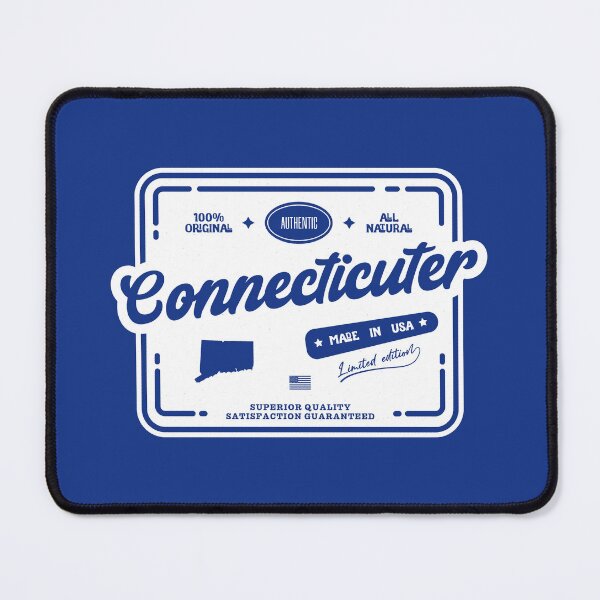 Item preview, Authentic Connecticuter Cool Vintage Light Stamp Print Connecticut Resident Gift designed and sold by semisoberme.