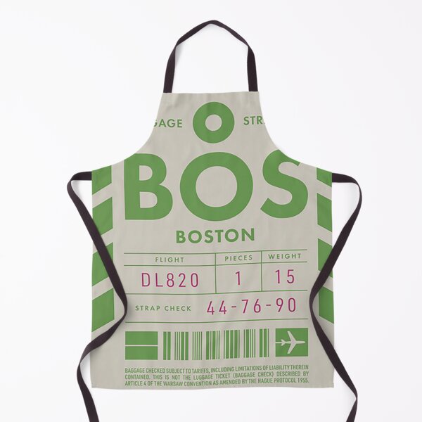 Item preview, Vintage Luggage Tag D - BOS Boston USA designed and sold by phyllisboyd.
