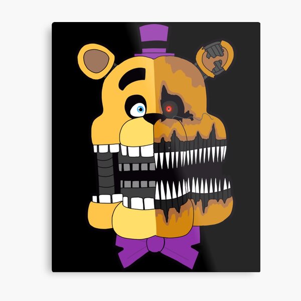 Nightmare Fredbear Metal Prints for Sale