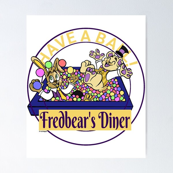  FNAF-Fredbear's Family Diner Pizza Poster 8 x 12 Inch Funny  Metal Tin Sign Game Room Man Cave Wall Decor : Home & Kitchen