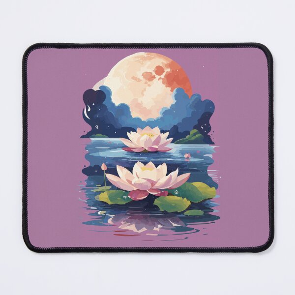 Item preview, Double Lotus Under The Moon designed and sold by Zeus-Prime.