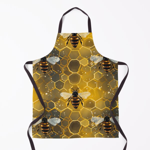 Aperçu de l'œuvre Nid d'abeille et motif d'abeille 10 créée et vendue par DigitalPatternx.