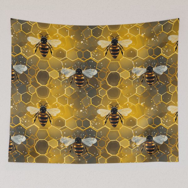 Item preview, Honeycomb and Bee Pattern 10 designed and sold by DigitalPatternx.