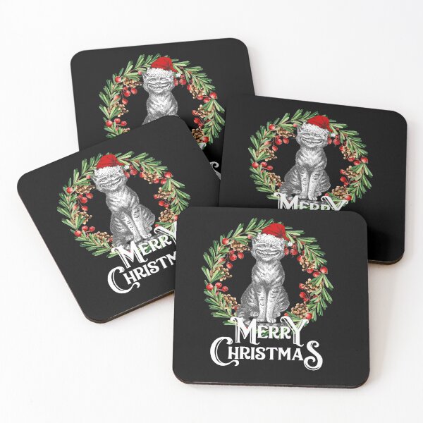 Item preview, Merry Christmas Vintage Cat Wearing Santa Hat Graphic designed and sold by missdebi27.