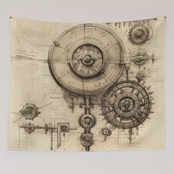 Item preview, Old odd Steampunk Drawings designed and sold by BrandonArtWorld.