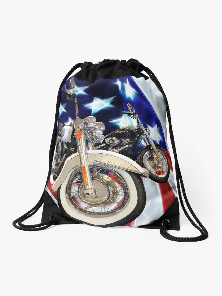 harley davidson drawstring backpack