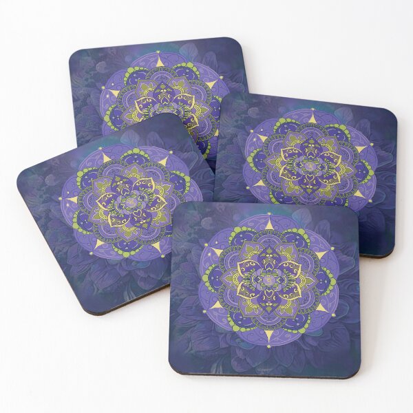 Item preview, Purple Mandala Flower Pattern | Floral Zen Art for Chakra Meditation | Sacred Geometry Design designed and sold by Kere123.