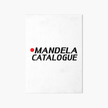 Mandela Catalogue Intruder 1 very high definition design. | Art Board Print
