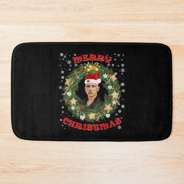 Item preview, Merry Xmas Eros Santa Hat and Christmas Wreath designed and sold by SavetheDateGa.