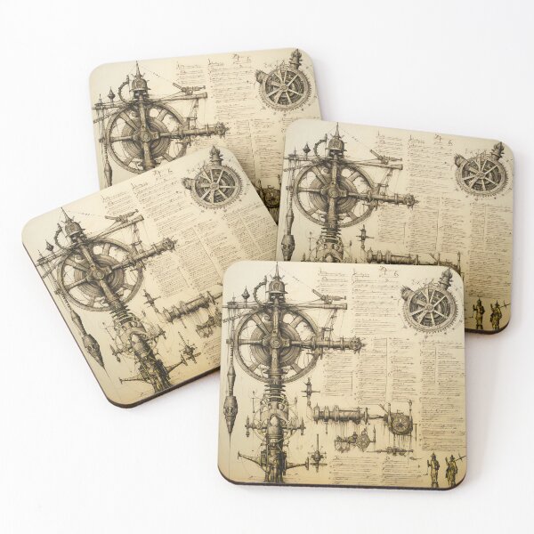 Item preview, Old odd Steampunk Drawings designed and sold by BrandonArtWorld.