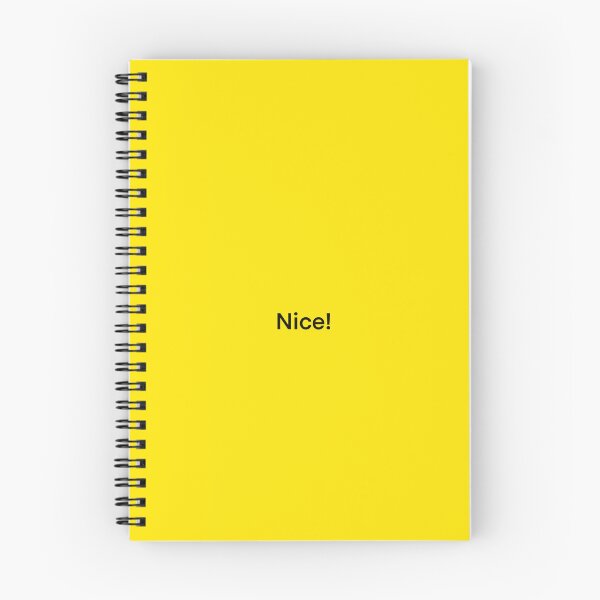 Item preview, The word nice written down on the yellow background. designed and sold by lukesubbby.