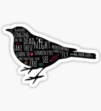 Blackbird Doodles Sticker