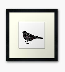 Blackbird Doodles Lyrics (Übersetzung) Gerahmtes Wandbild
