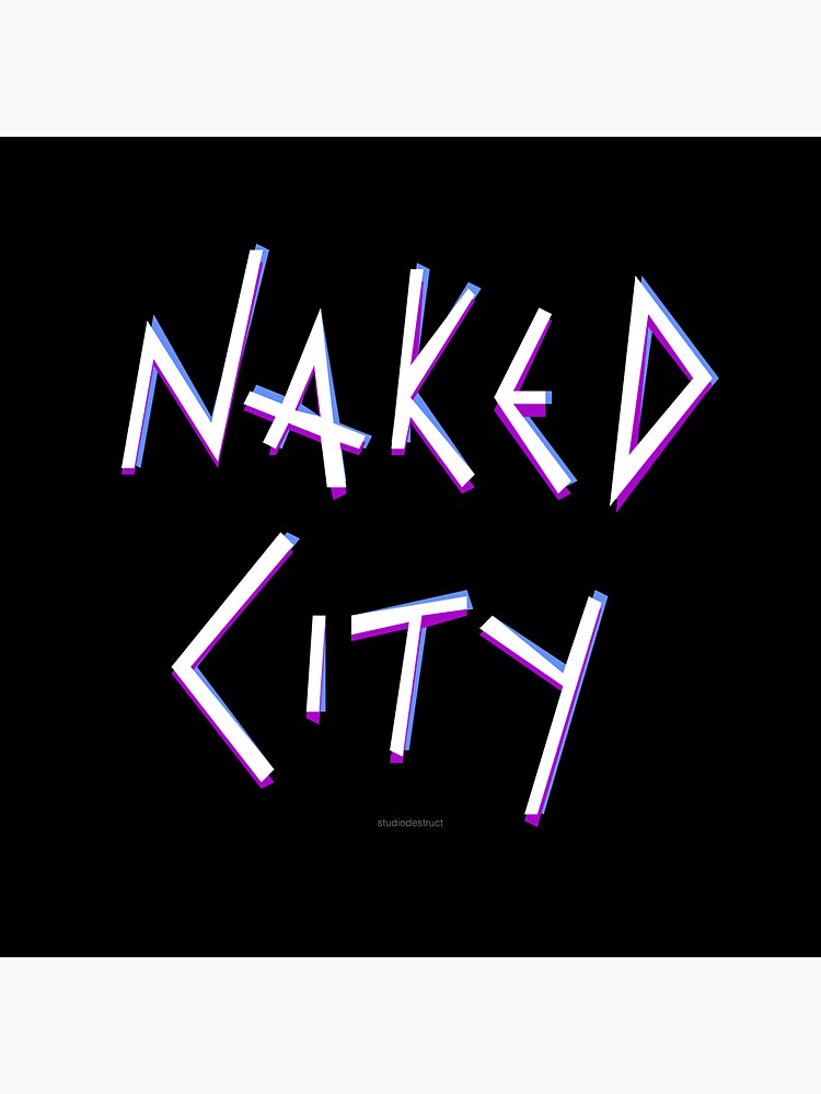 Thumbnail 3 of 3, Sticker, Naked City (Color on Black) designed and sold by StudioDestruct.