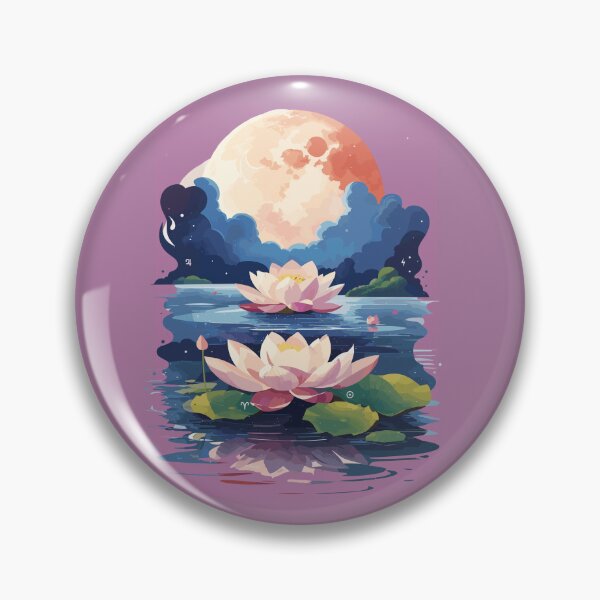 Item preview, Double Lotus Under The Moon designed and sold by Zeus-Prime.
