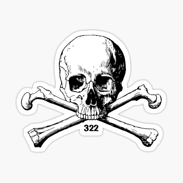 Yale Secret Society Skull and Bones Handmade 3D Pendant Solid 