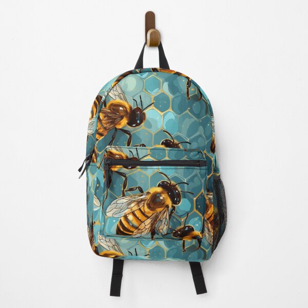 Aperçu de l'œuvre Nid d'abeille et motif d'abeille 11 créée et vendue par DigitalPatternx.