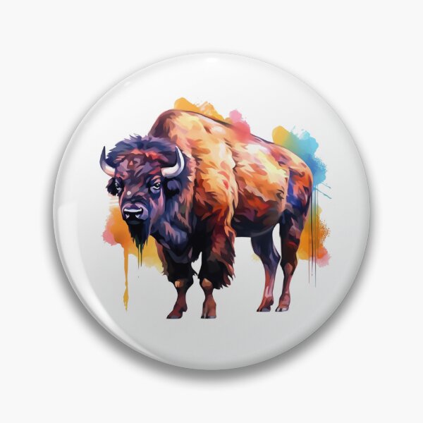 Item preview, Buffalo | Native American | Ranch | Cowgirl | Cowboy | Western | Lifestyle | Bold Colors  designed and sold by mwinter2205.