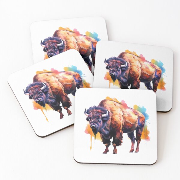 Item preview, Buffalo | Native American | Ranch | Cowgirl | Cowboy | Western | Lifestyle | Bold Colors  designed and sold by mwinter2205.