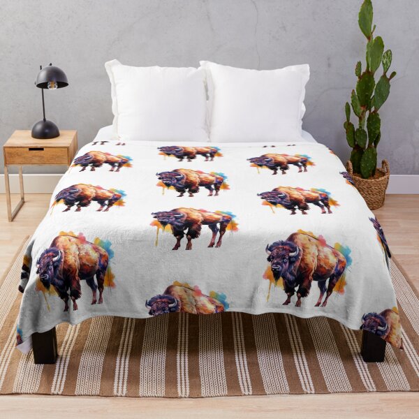 Item preview, Buffalo | Native American | Ranch | Cowgirl | Cowboy | Western | Lifestyle | Bold Colors  designed and sold by mwinter2205.