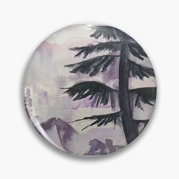 Item preview, Mountain range landscape - watercolor painting  designed and sold by JewelsNova.