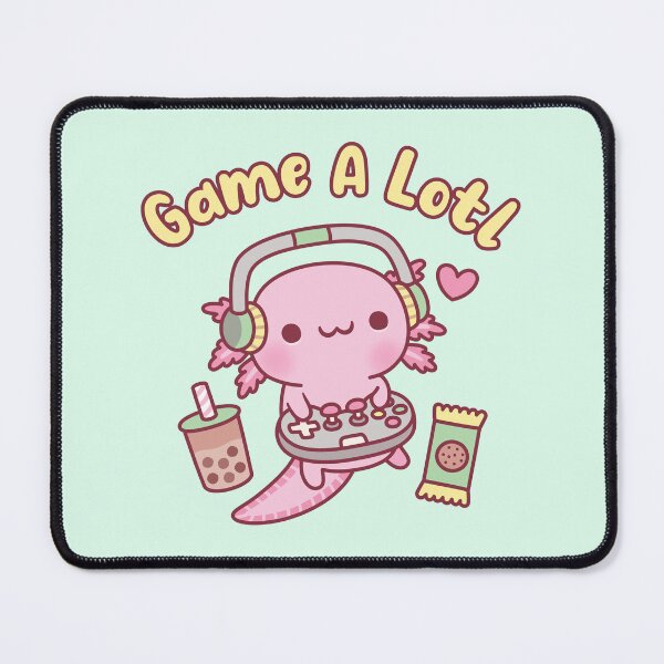 Item preview, Cute Axolotl Gamer Game A Lotl Funny Pun designed and sold by rustydoodle.