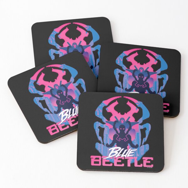 Item preview, Blue Beetle Standing In The Street Heroic Pose Silhouette designed and sold by BettnerVarner.