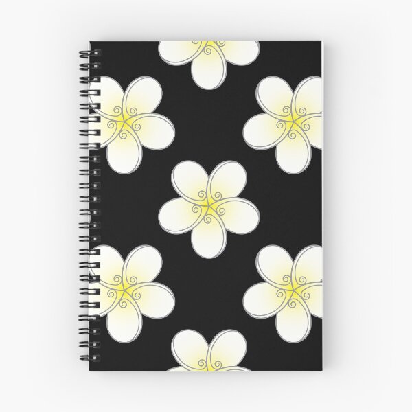 Item preview, White stylized plumeria designed and sold by AthertonCustoms.
