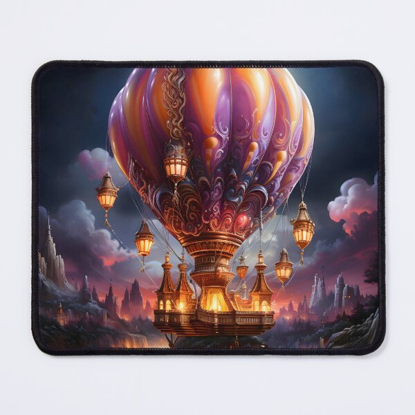 Item preview, Magical Hot Air Balloon Art designed and sold by ConfettiSkyArt.
