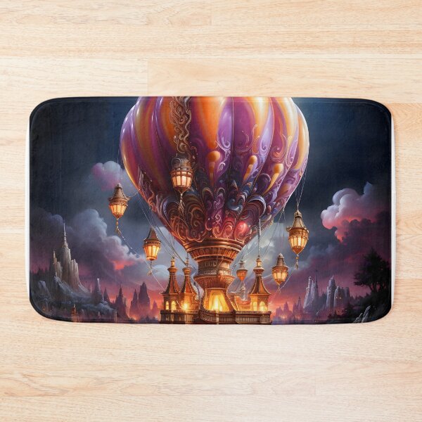 Item preview, Magical Hot Air Balloon Art designed and sold by ConfettiSkyArt.