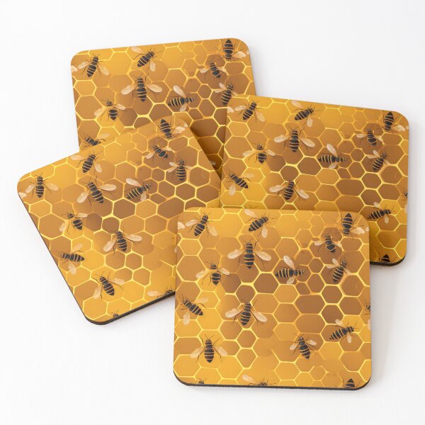 Item preview, Honeycomb and Bee Pattern 14 designed and sold by DigitalPatternx.