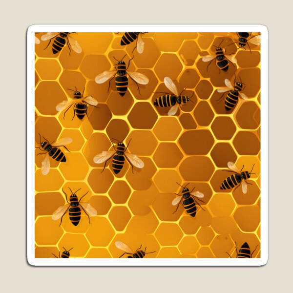 Item preview, Honeycomb and Bee Pattern 14 designed and sold by DigitalPatternx.