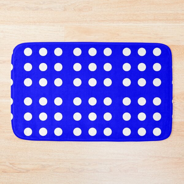 Item preview, White Polka Dots on Cobalt Blue designed and sold by AASparksDesigns.
