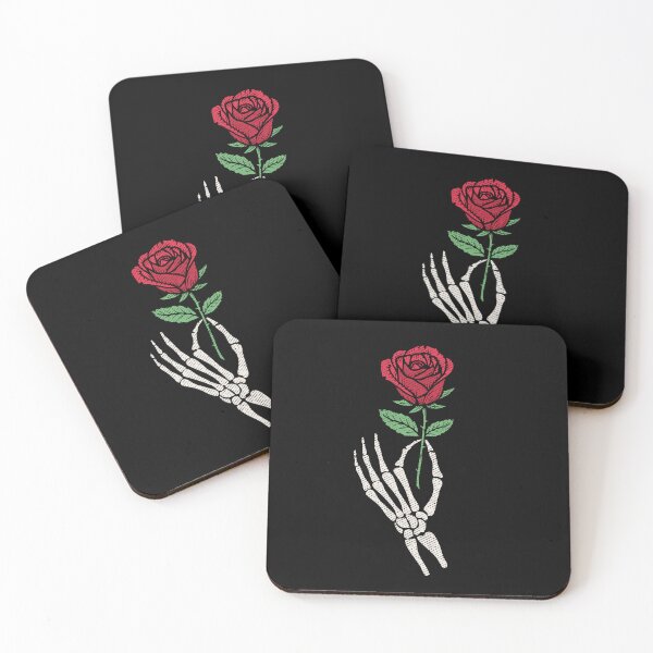Item preview, Skeleton Hand Holding Red Rose designed and sold by alenaz.