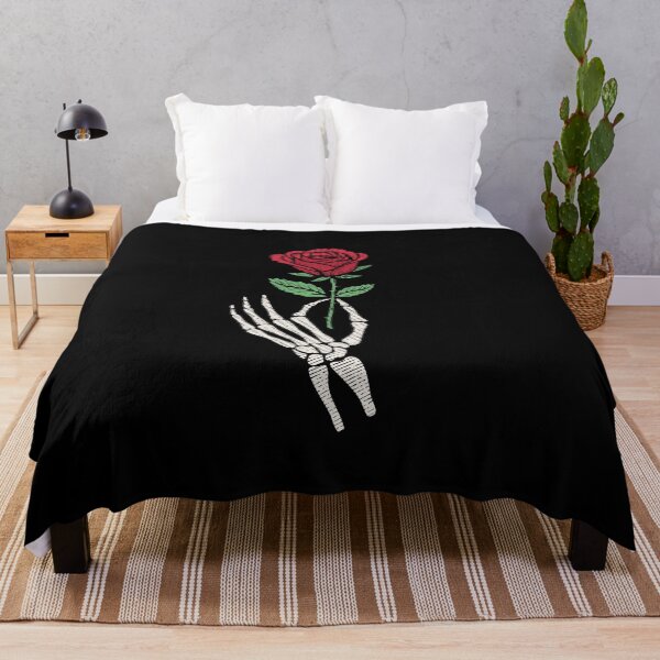 Item preview, Skeleton Hand Holding Red Rose designed and sold by alenaz.