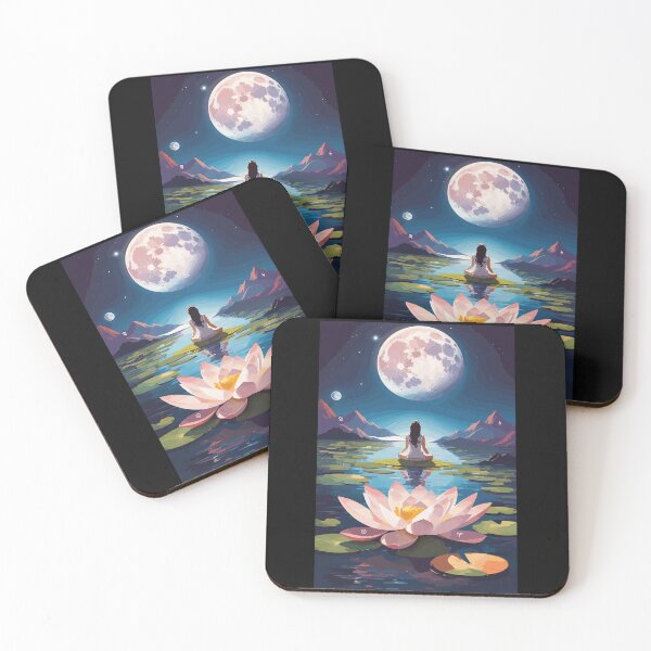 Item preview, Lotus Meditation Under the Moon designed and sold by Zeus-Prime.