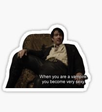 when you are vampire you become very sexy Sticker