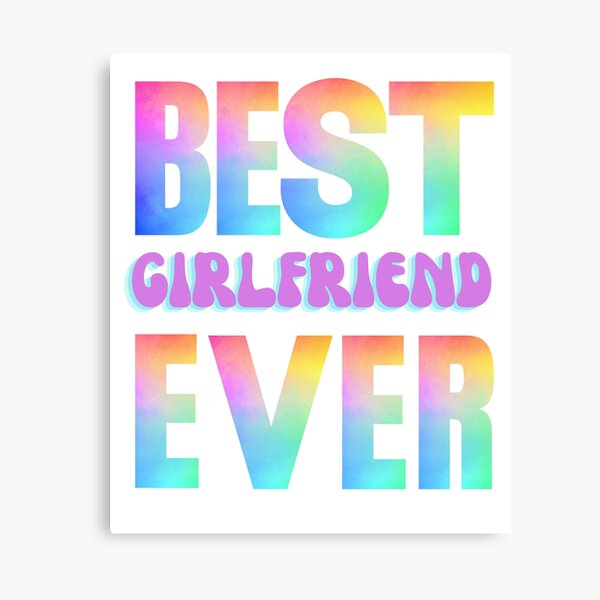 Item preview, BEST GIRLFRIEND EVER in Rainbow Colours designed and sold by HodkinsonDesign.