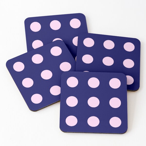 Item preview, Soft Pink Polka Dots on Midnight Blue designed and sold by AASparksDesigns.