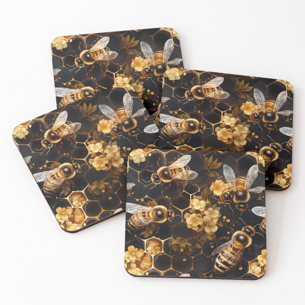 Item preview, Honeycomb and Bee Pattern 16 designed and sold by DigitalPatternx.