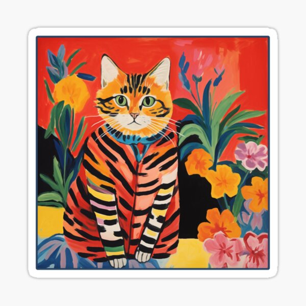 Item preview, Henri Matisse Cat Gift for Cats and Matisse lover(4) designed and sold by MartinDrive.